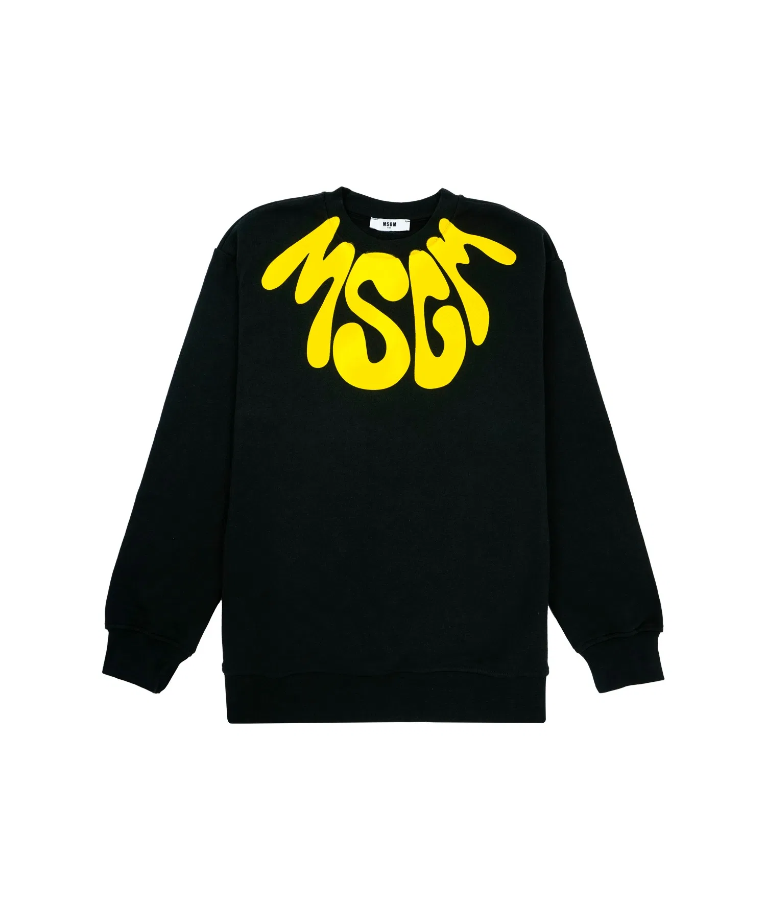 Детская толстовка MSGM с психоделическим волнообразным логотипом на воротнике