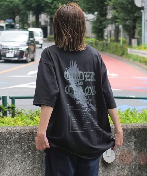 

Мужская футболка с коротким рукавом, принт на спине RVCA, черный