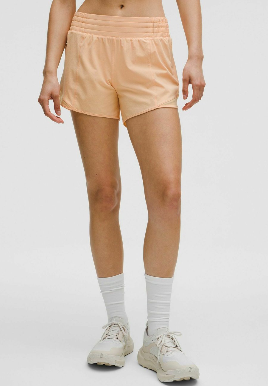 

Спортивные шорты lululemon HOTTY HOT HIGH-RISE LINED 10CM, Rock Melon/Orange