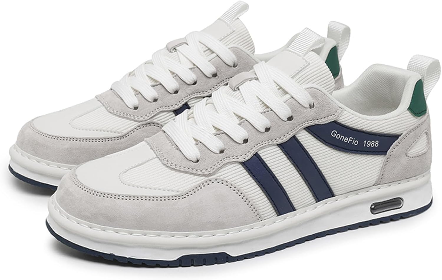 

Мужские кроссовки Netehadi, дышащие, на шнуровке, низкие, плоская подошва, повседневные, легкие, с круглым носком, противоскользящие, для ходьбы, вождения и ежедневных спортивных занятий, белый