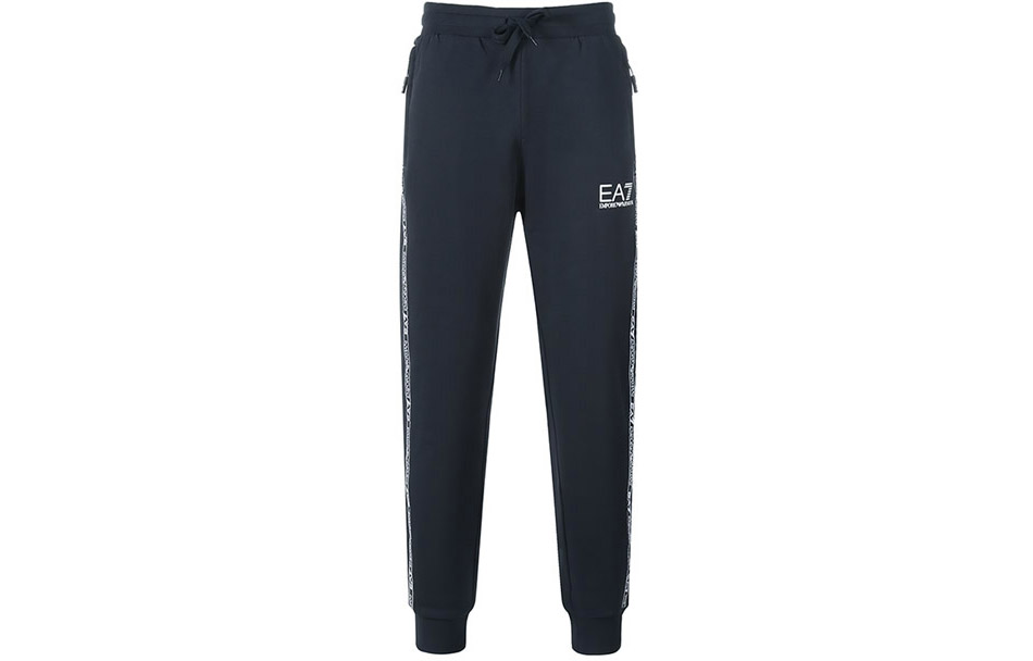 

EMPORIO ARMANI Вязаные спортивные штаны мужские Navy