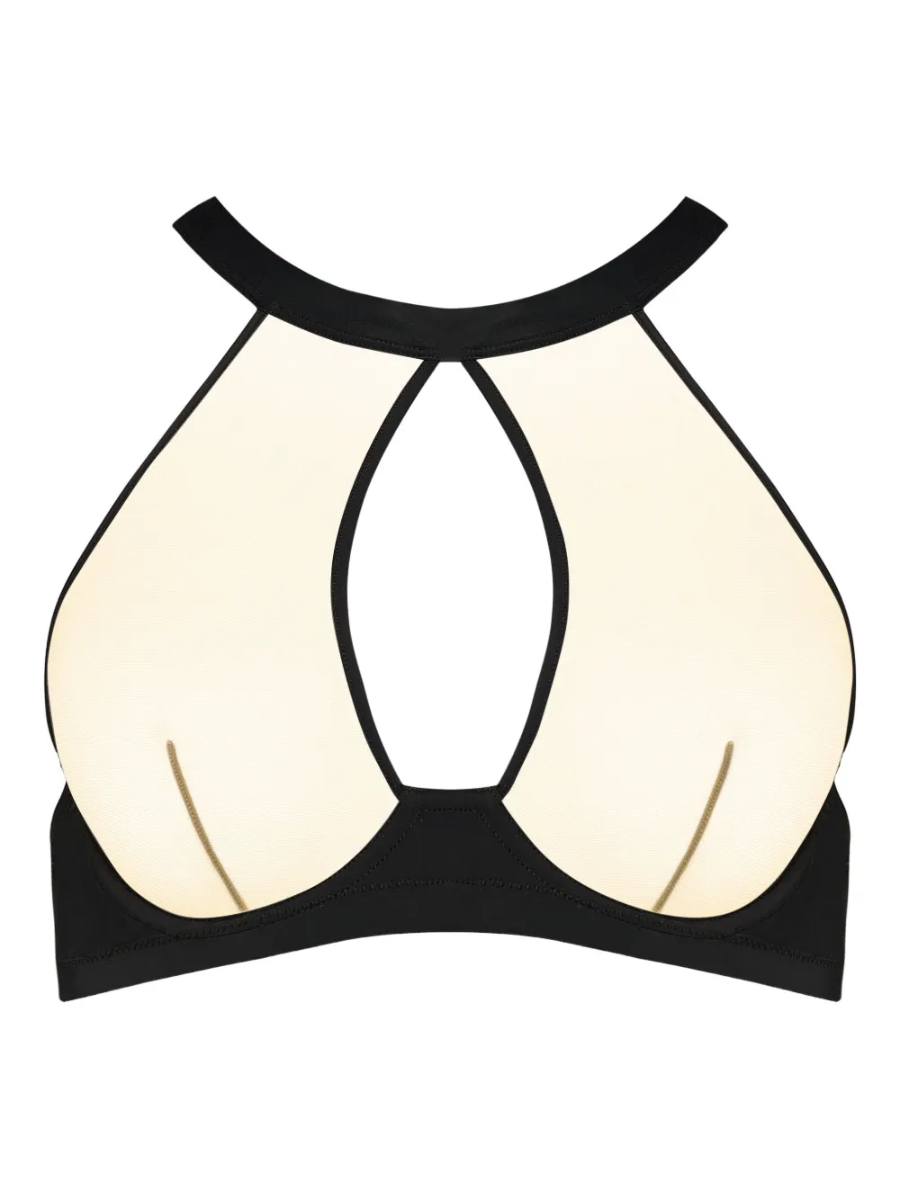 

Бюстгальтер с глубоким вырезом и ключевидным декольте Maison Close, черный