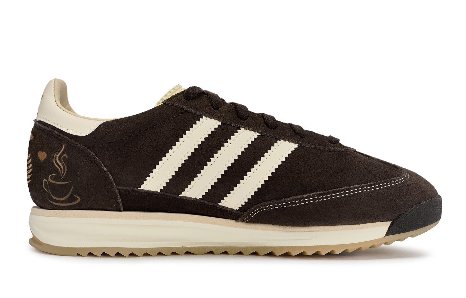 SL72 RS кроссовки Low top Unisex Beige Coffee Adidas Originals, бежевый коричневый — фото 3