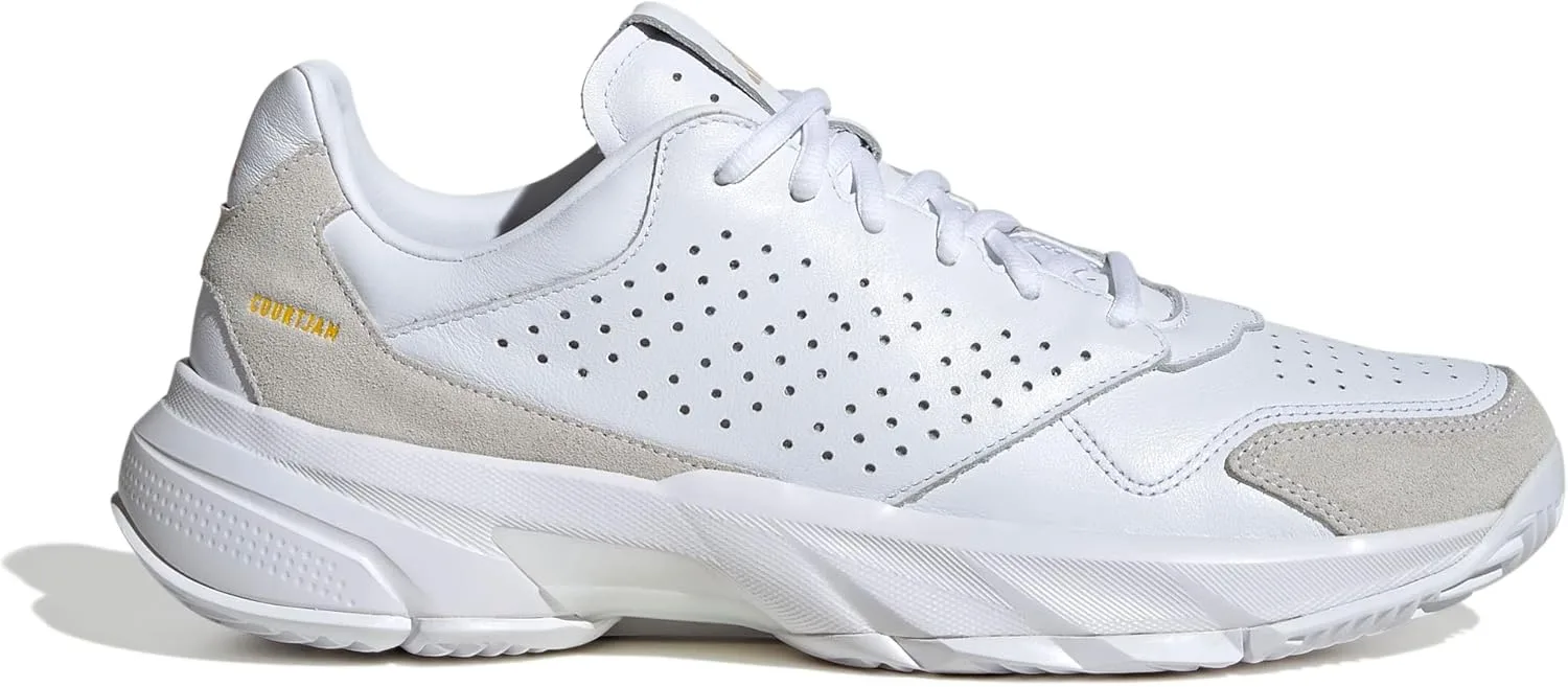 Универсальные теннисные кроссовки Courtjam Control 3 Premium adidas, белый — фото 2
