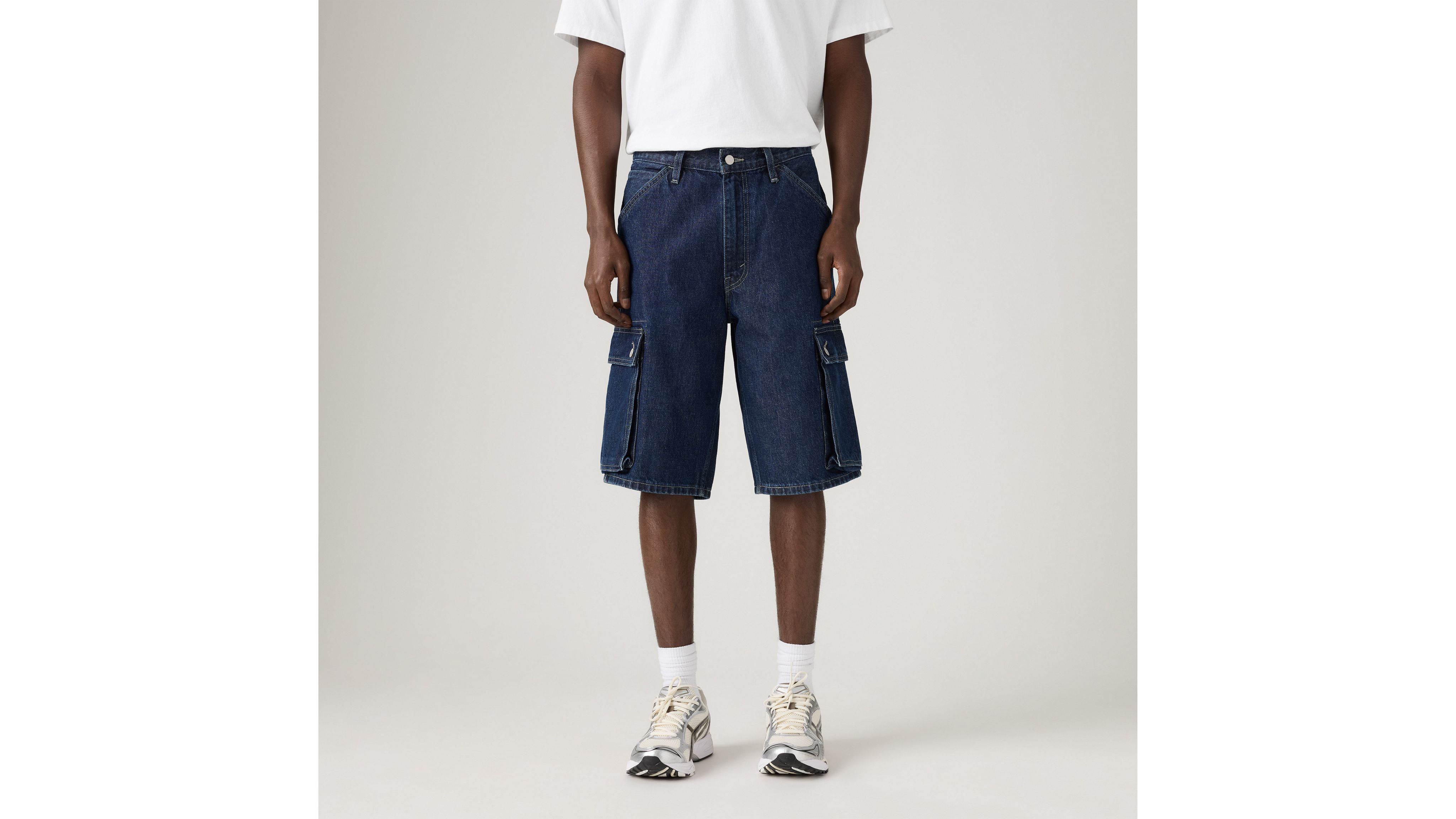 478 Мужские шорты Baggy Cargo 12 дюймов Levi's, Next One Down - Dark Wash — фото 2