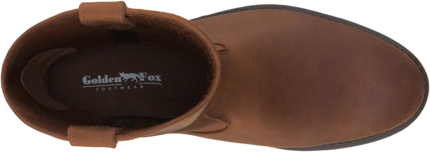 Мужские кожаные рабочие ботинки Golden Fox Wellington для фермы и строительства — фото 4