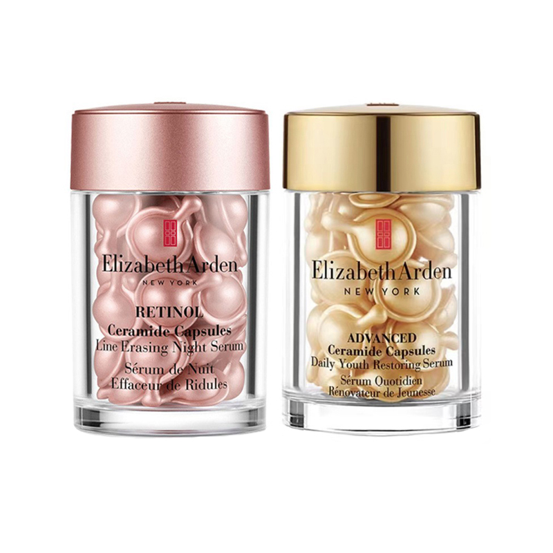 Антивозрастные сыворотки для лица в капсулах Elizabeth Arden: Advanced Ceramide Capsules, 30 шт + Retinol + HPR Ceramide Capsules, 30 шт — фото 2