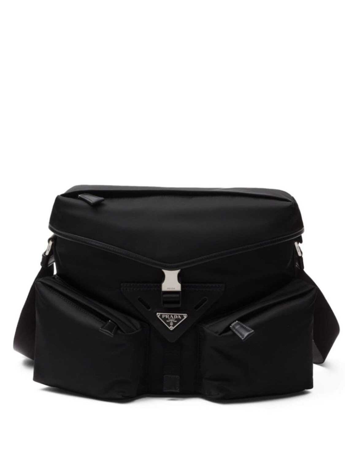

Prada дорожная сумка с логотипом, черный
