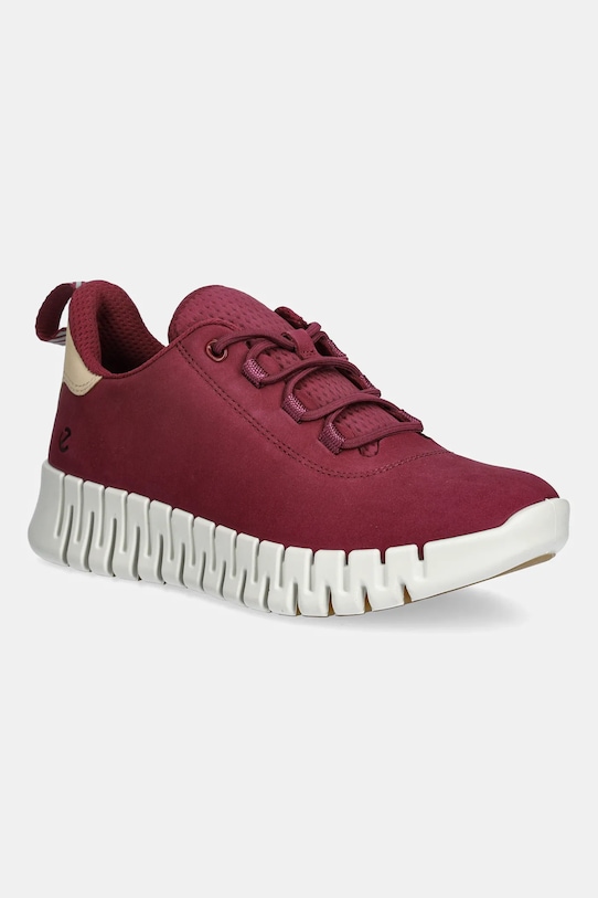 Кроссовки из нубука Gruuv Sneaker Lea Ecco, красный