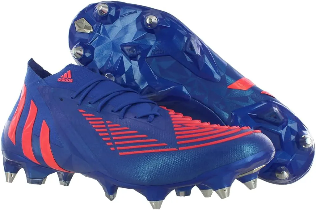 Футбольные бутсы Adidas Predator 18.4 FxG для мальчиков, синий/красный — фото 4