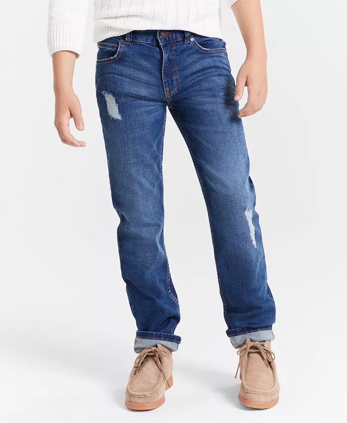 

Прямые джинсы Big Boys Straight-Fit Niagara с эффектом стрейч Tommy Hilfiger, синий