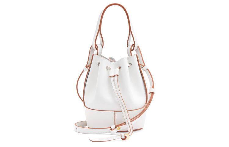 LOEWE Сумка-ведро из кожи наппа коровы воздушный шар портативная сумка через плечо миниатюрная женская хлопковая белая — фото 2