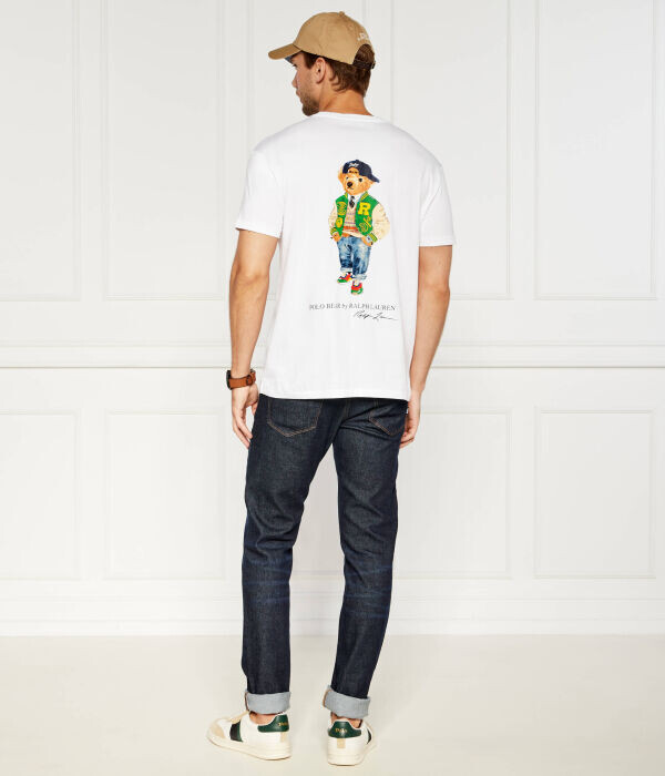 Футболка мужская Polo Ralph Lauren с карманом на груди, белый — фото 2