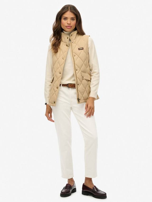 Жилет с подкладкой из вельвета Superdry, Shaker Beige — фото 3