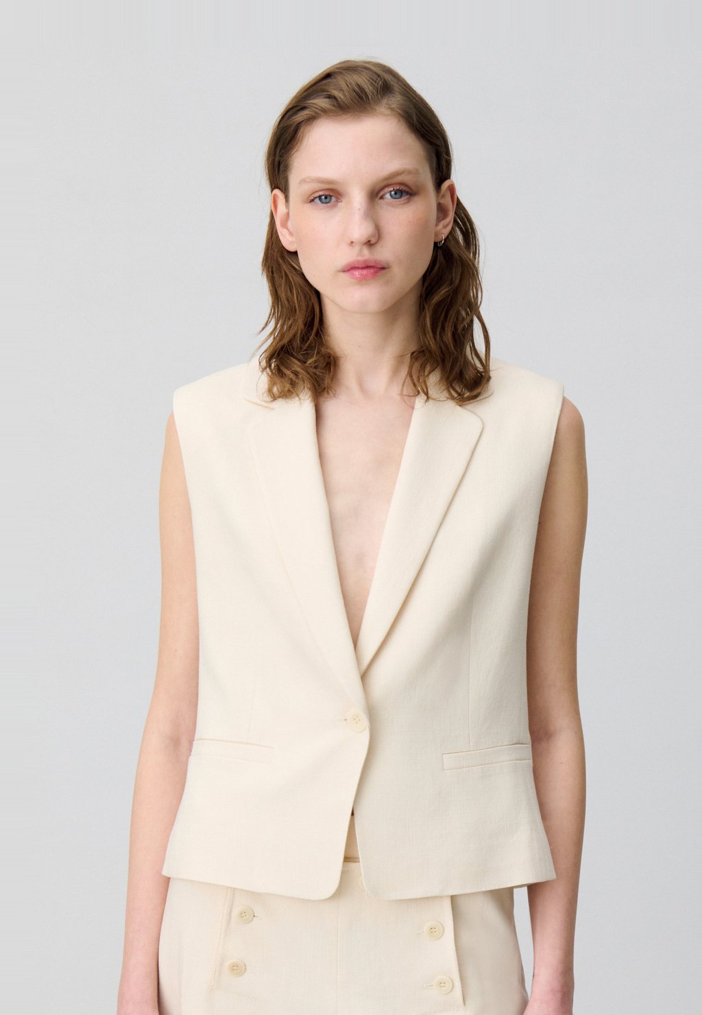 

Топ без рукавов VILLE Claudie Pierlot, цвет Beige Clair