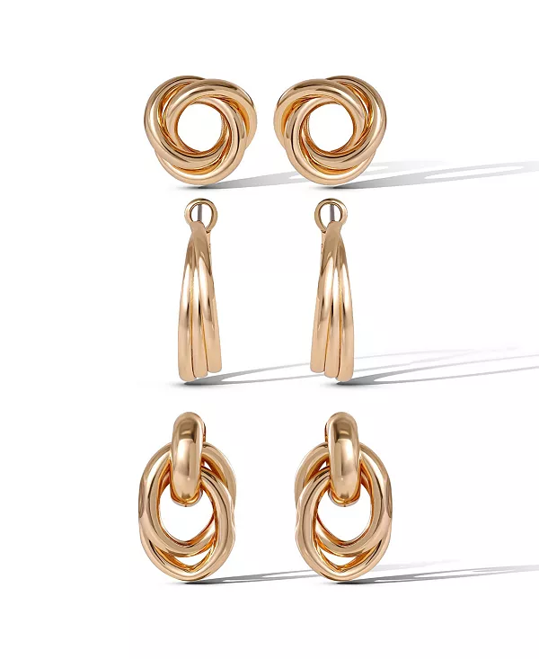 

Комплект серег смешанной формы Jessica Simpson, gold