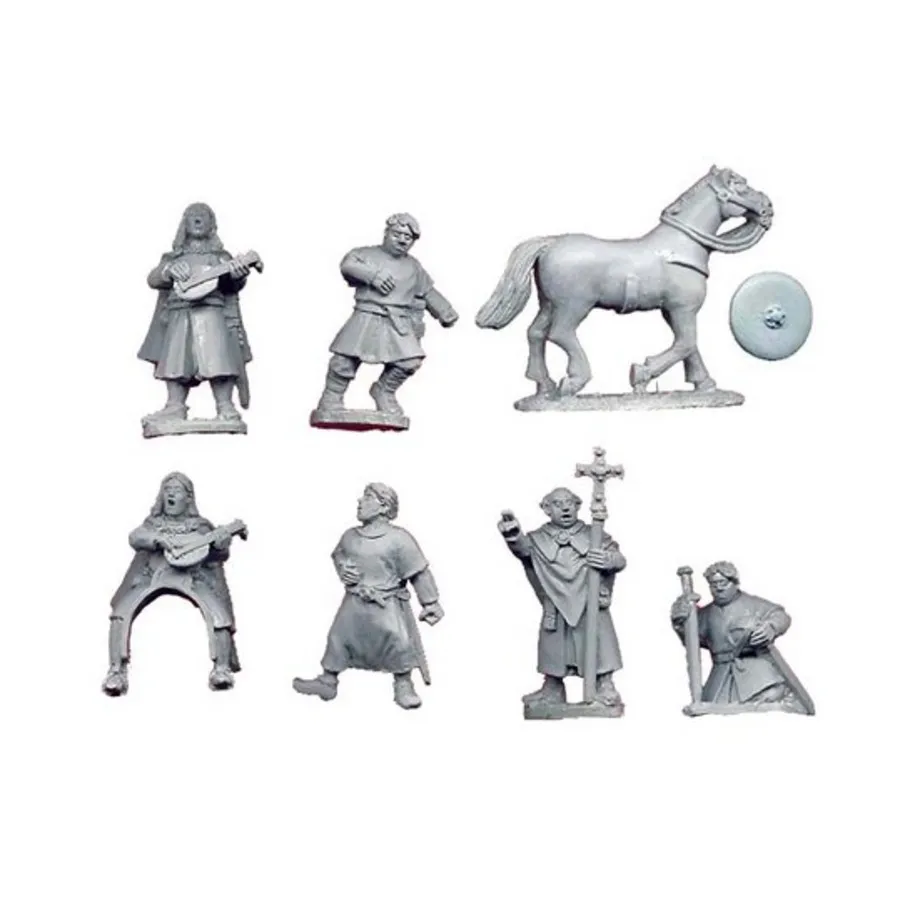 

Испанские персонажи и жертвы, Historical Miniatures - Dark Ages - El Cid (28mm) (Crusader Miniatures)