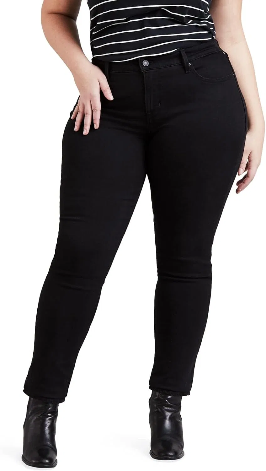 Джинсы shaping skinny, Levi's, мягкий черный