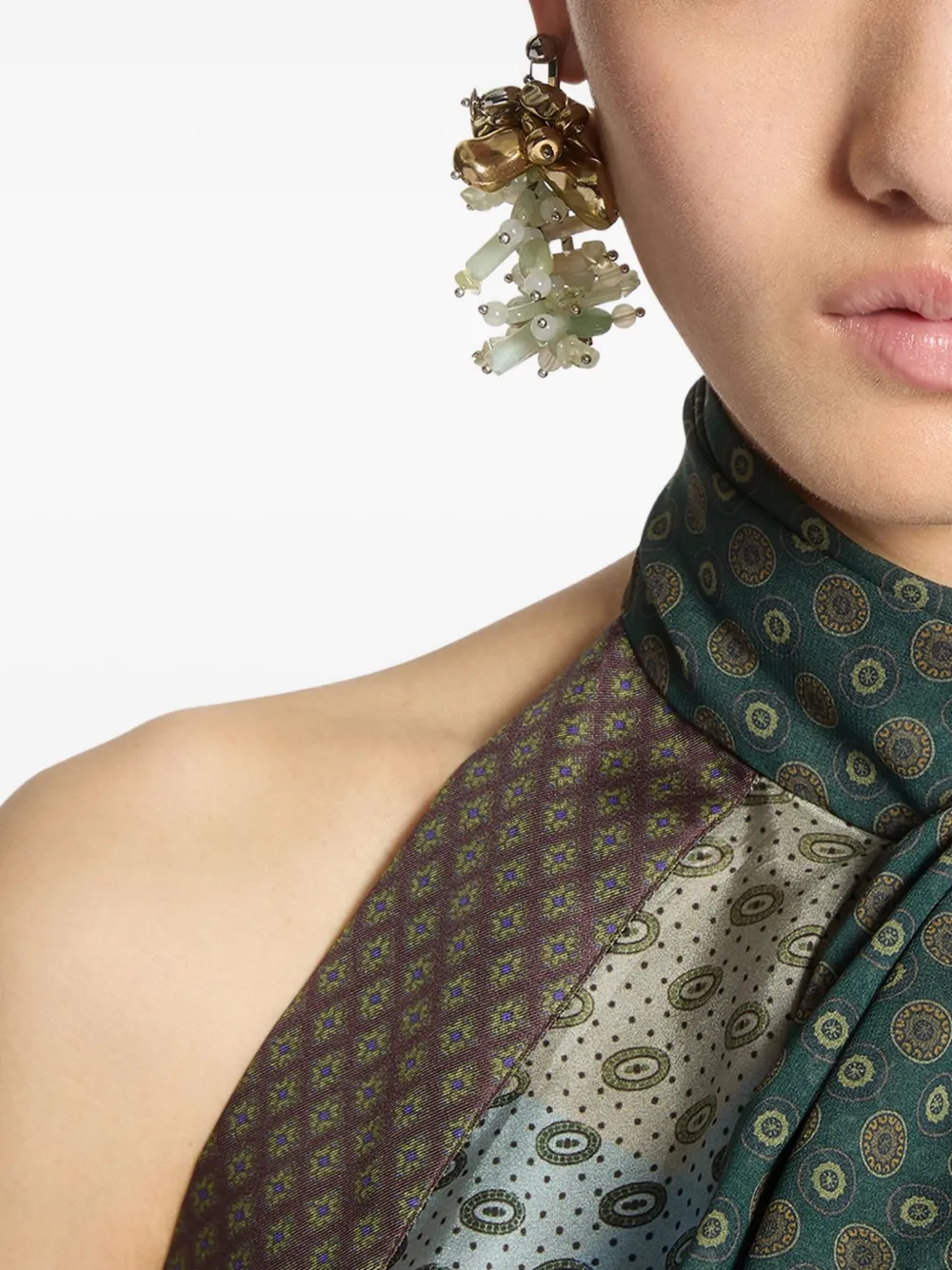 

Серьги-гвоздики DRIES VAN NOTEN, нейтральный