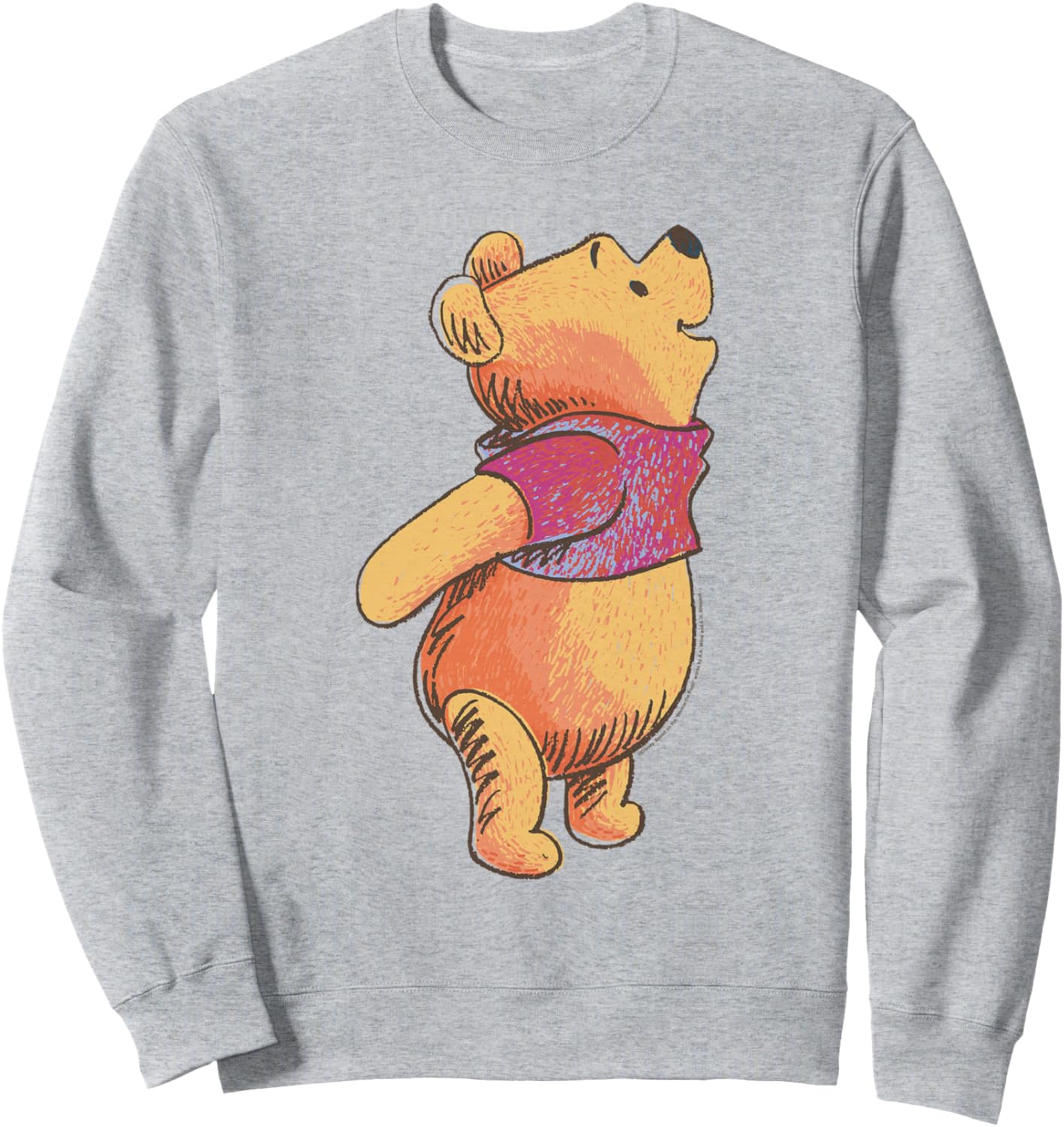 

Толстовка Disney Винни-Пух с портретом «Взлетающая радость», серая