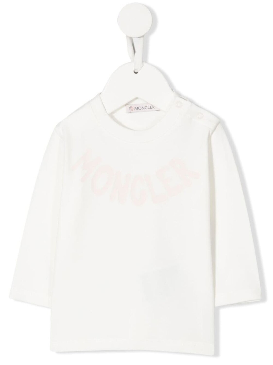 

Moncler Enfant футболка с логотипом, белый