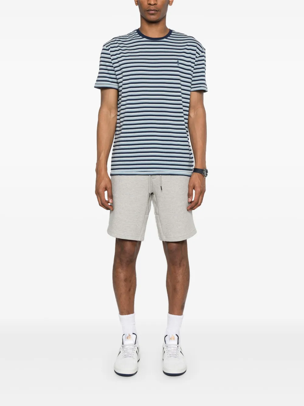 Спортивные шорты с вышивкой Polo Pony POLO RALPH LAUREN, серый — фото 2