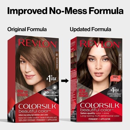 Colorsilk Без аммиака 37 Темно-золотисто-коричневый, Revlon — фото 3