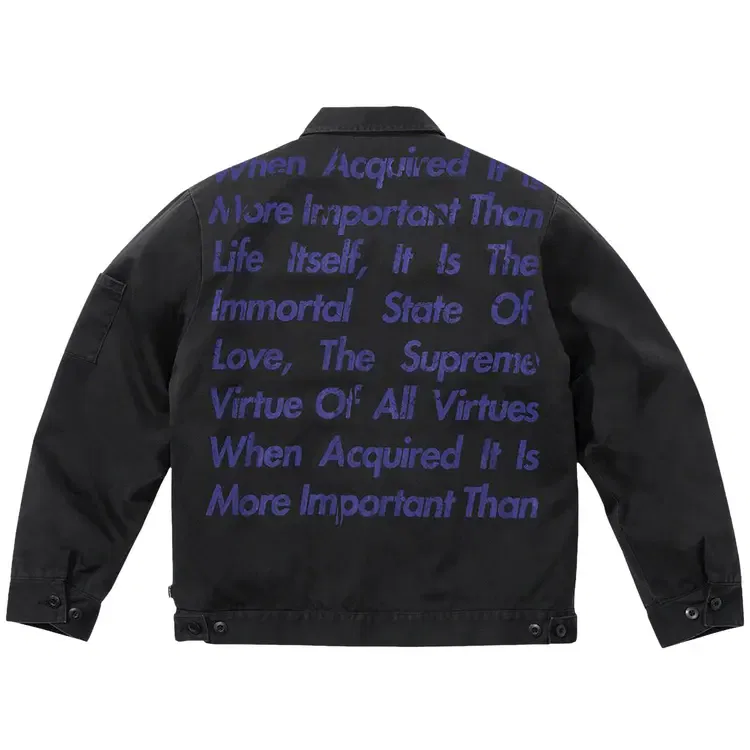 Кожаный бушлат Supreme x Junya Watanabe x Comme des Garçons MAN x Schott, черный — фото 2