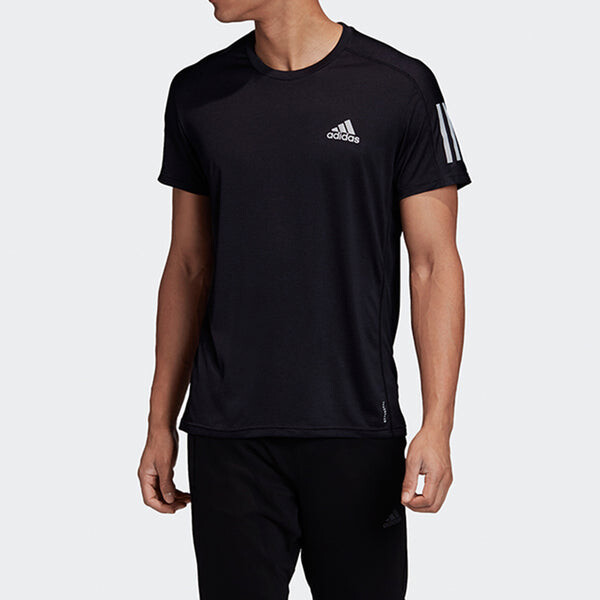 Футболка adidas Environmental Friendly Running Short Sleeve Black, черный — фото 3