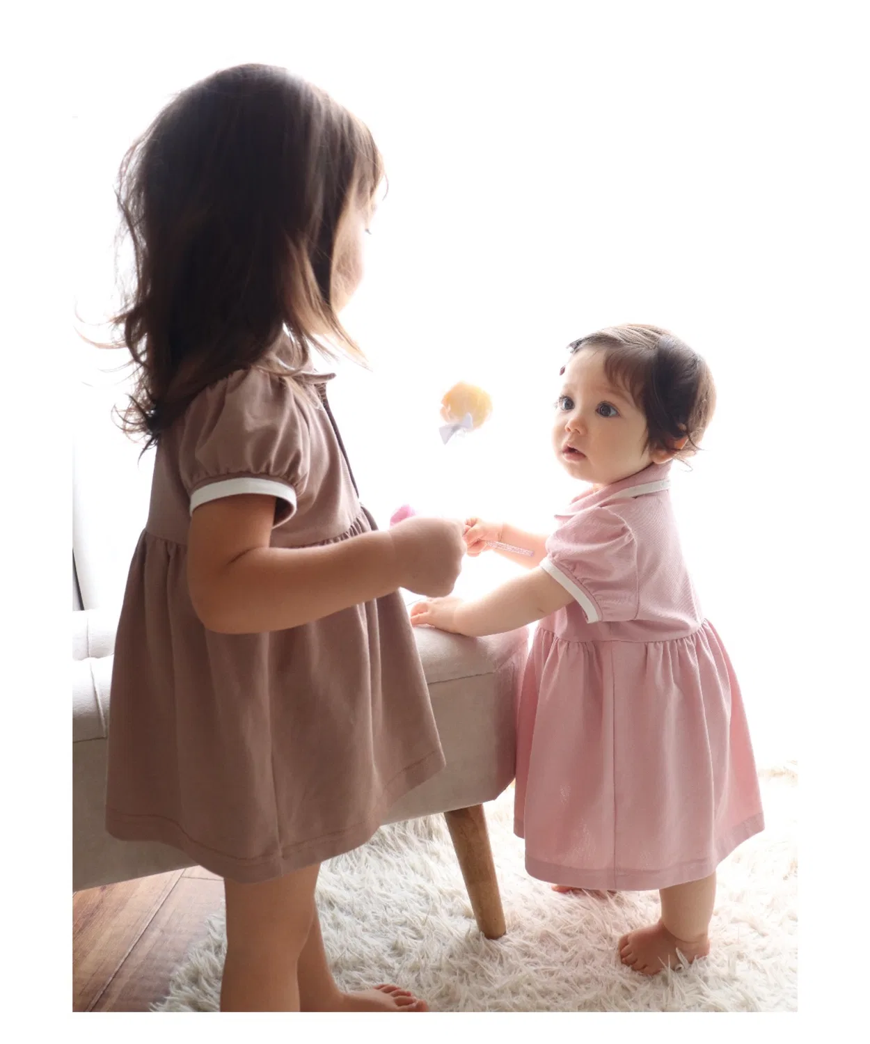 Детский поло-комбинезон Sweet Mommy хлопковый офф-белый — фото 3