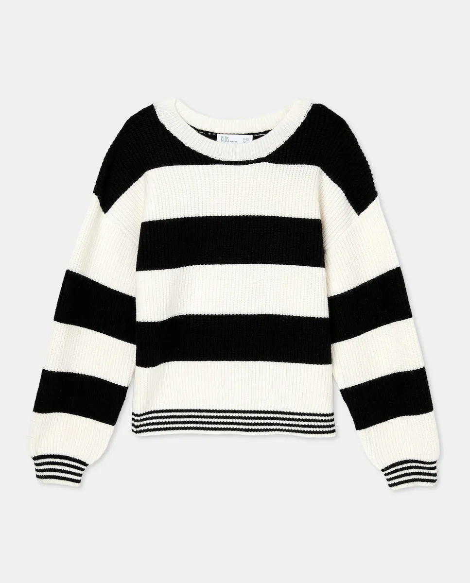 

Детский свитер в полоску Kids El Corte Inglés, черный