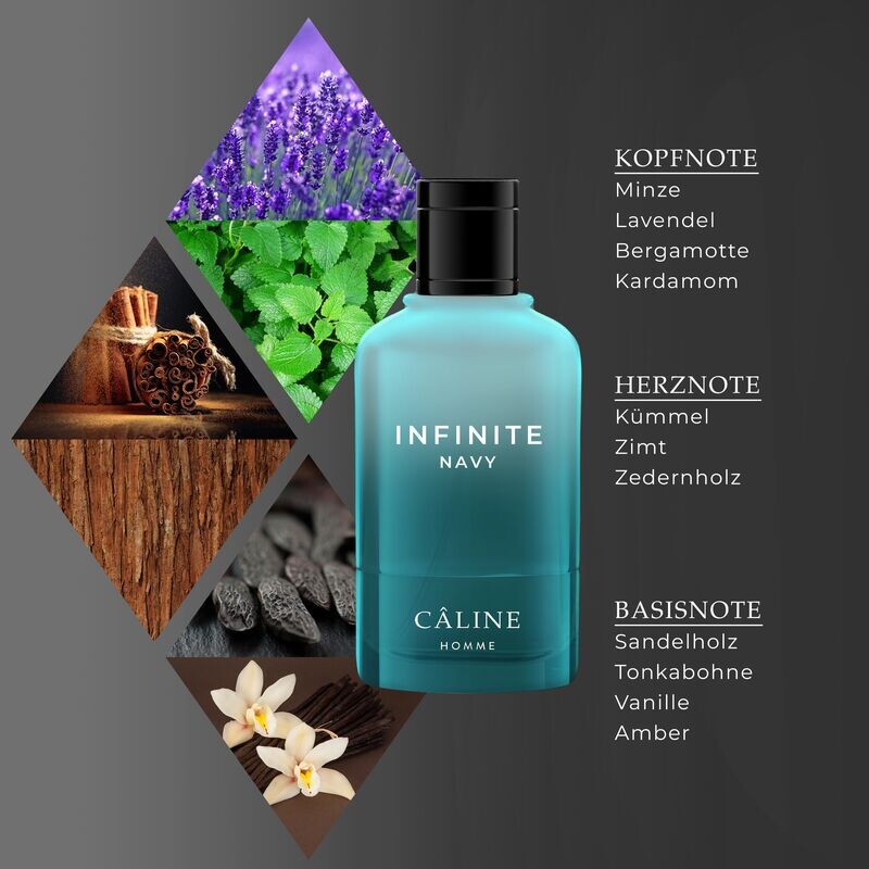 Homme Infinite Navy, EdT 60ml Câline — фото 4