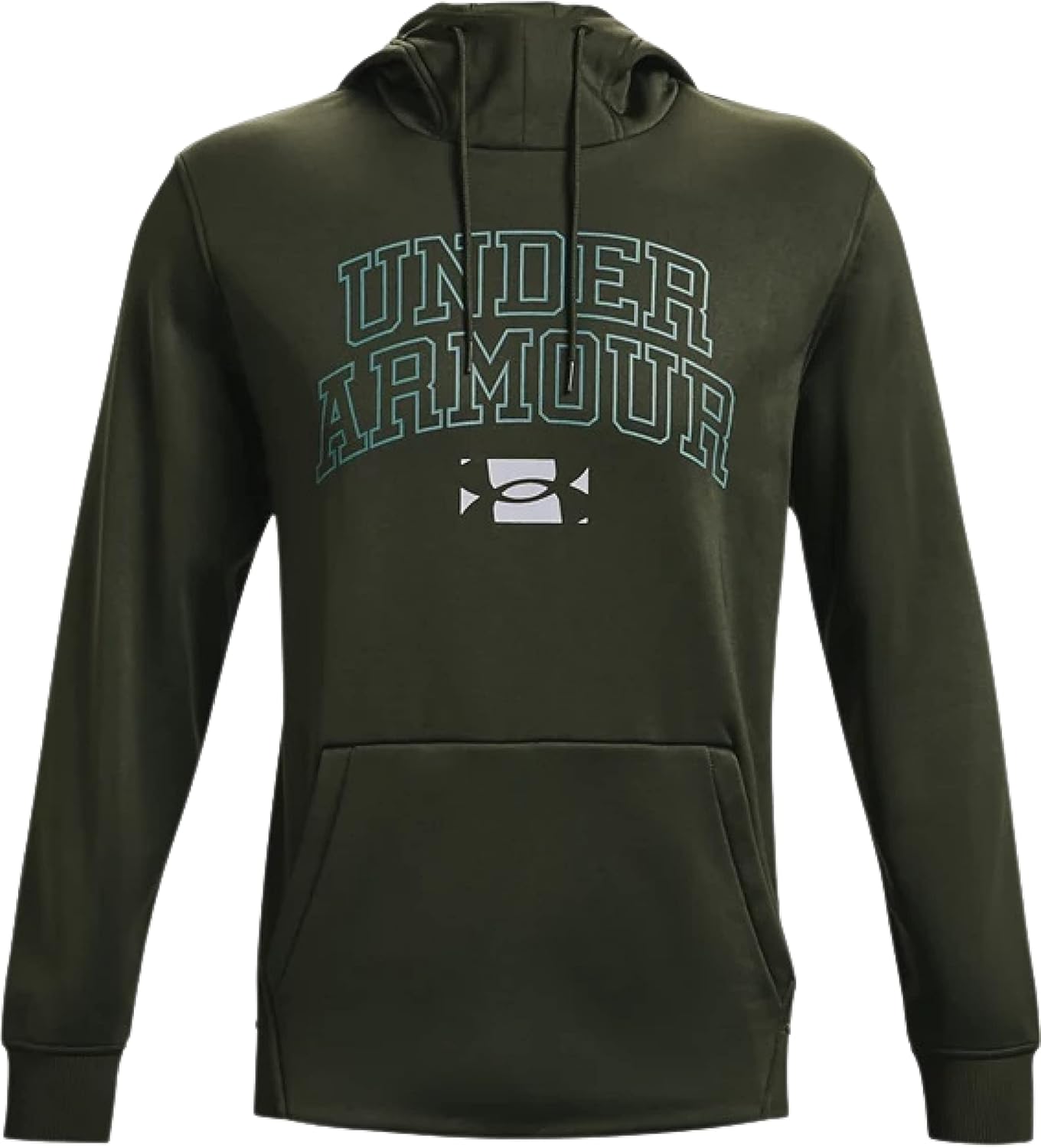 

Толстовка Under Armour мужская с флисовой подкладкой, Baroque Green/Lichen Blue-310