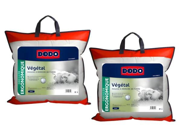 

Подушка Dodo VEGETAL 2 шт, 60x5x60 см, белый