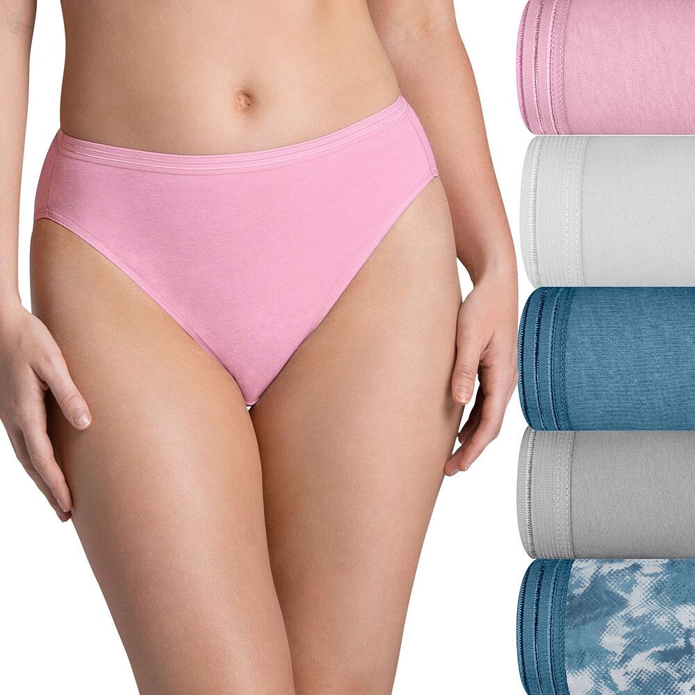 

Набор из пяти женских трусиков Fruit of the Loom Ultra Soft Hi-Cut 5DUSKHC, цвет Sweet Cream Asst