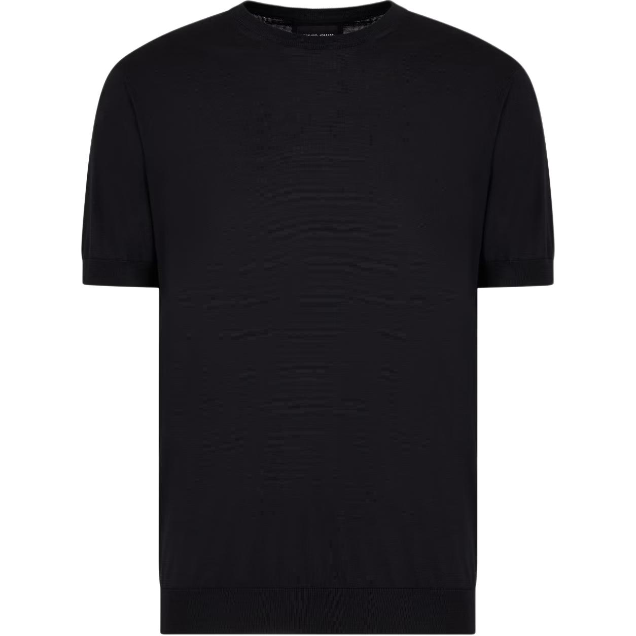 

Футболка-водолазка с коротким рукавом GIORGIO ARMANI, черный