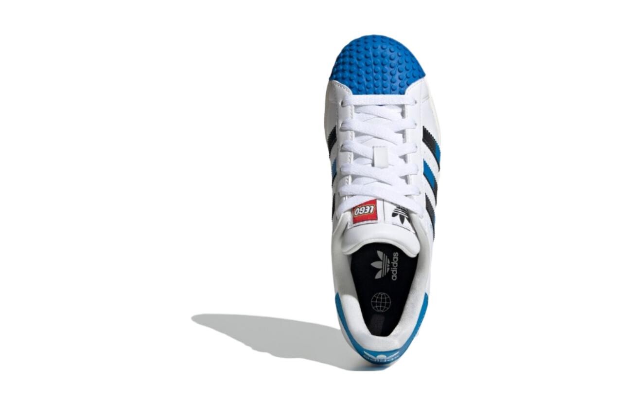 Обувь для скейтбординга Superstar Kids для начальной школы Adidas Originals, черный/белый/синий — фото 4