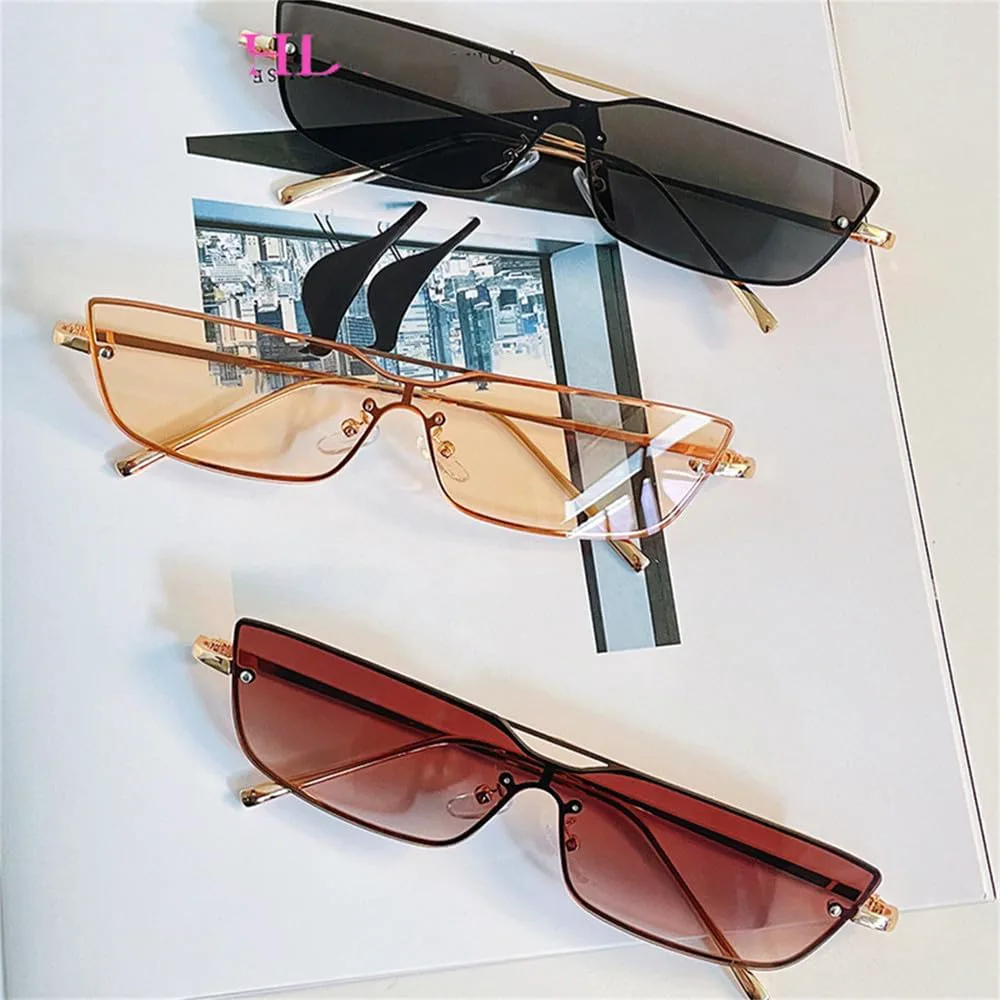 

Ретро-солнцезащитные очки 2027 года из металла для женщин, солнцезащитные очки для мужчин с защитой от УФ-излучения UV400, двойные линзы, маленькая оправа MTZJH, 3