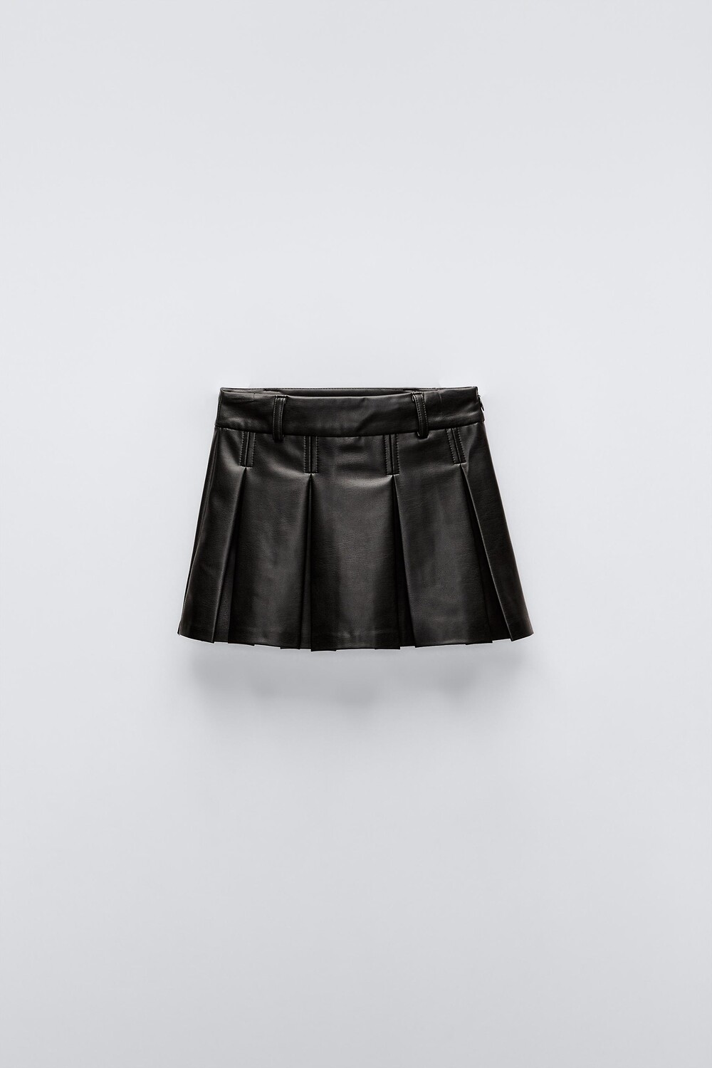 

Юбка из искусственной кожи ZARA, черный