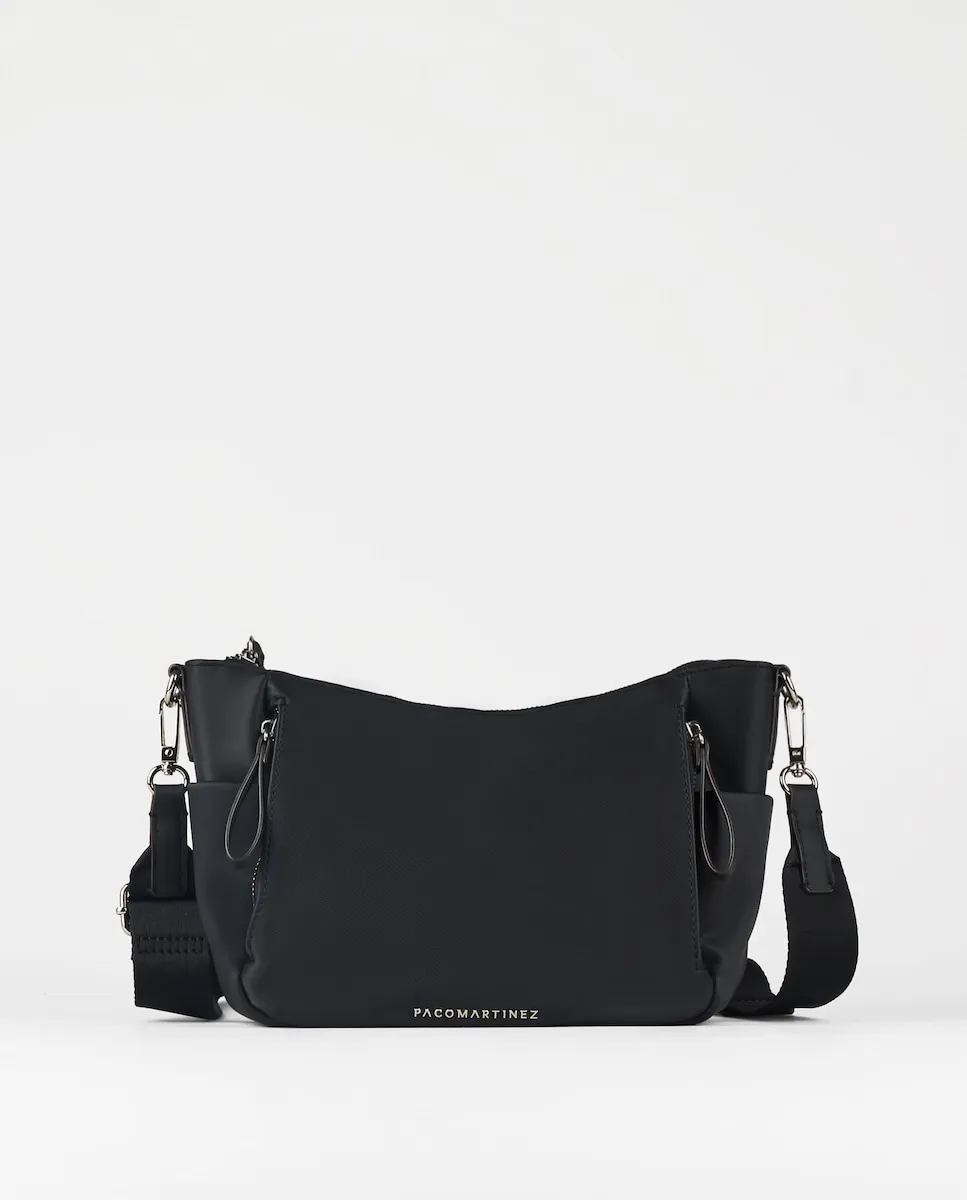

Женская сумка через плечо с боковыми карманами PACOMARTINEZ, черный