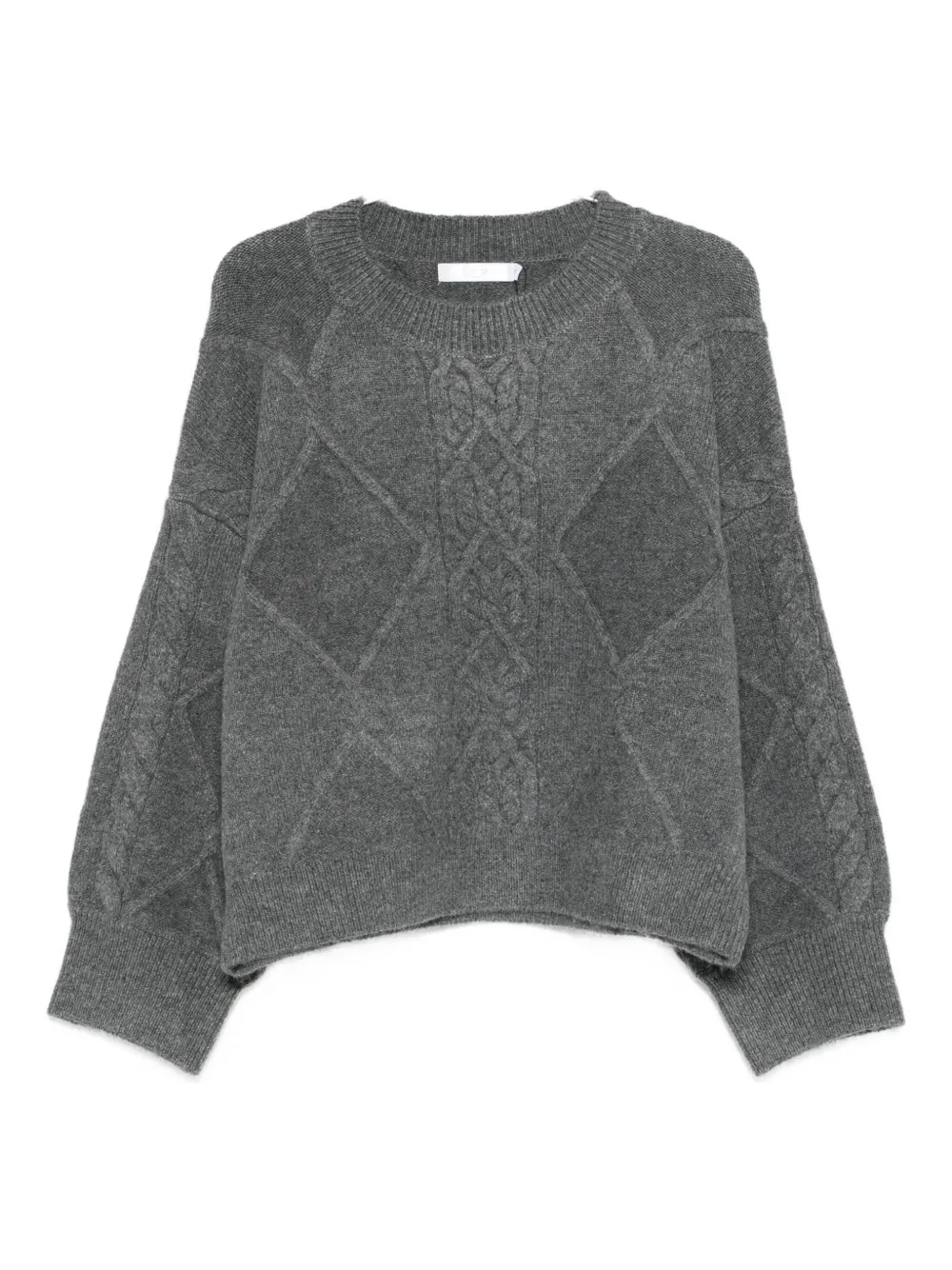 

Свитер вязаный косами Iro, серый