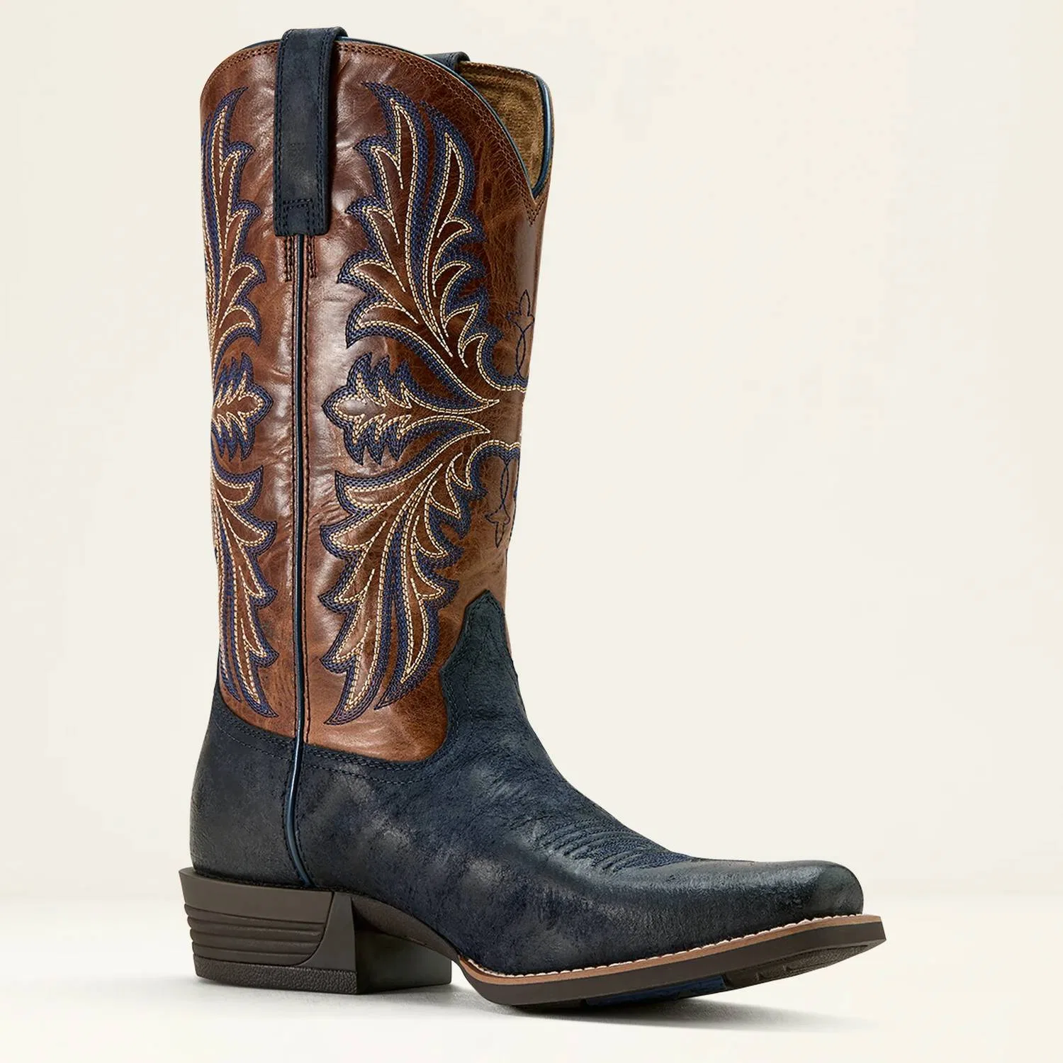 ARIAT Мужские ковбойские сапоги Hustler, темно-синего цвета — фото 2
