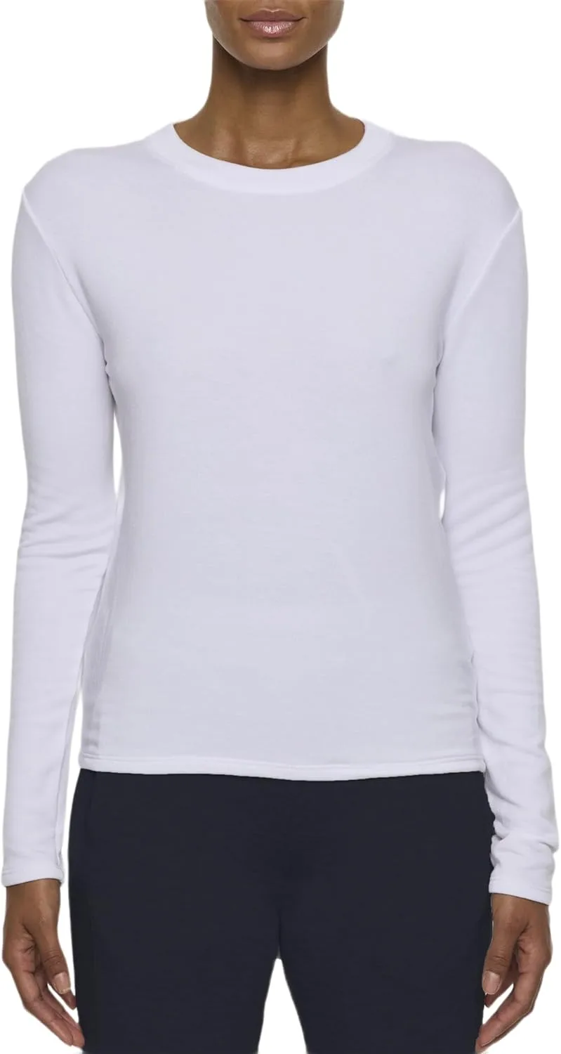 

Bleusalt The Classic Crew | Женская мягкая футболка с длинным рукавом | Утонченный силуэт