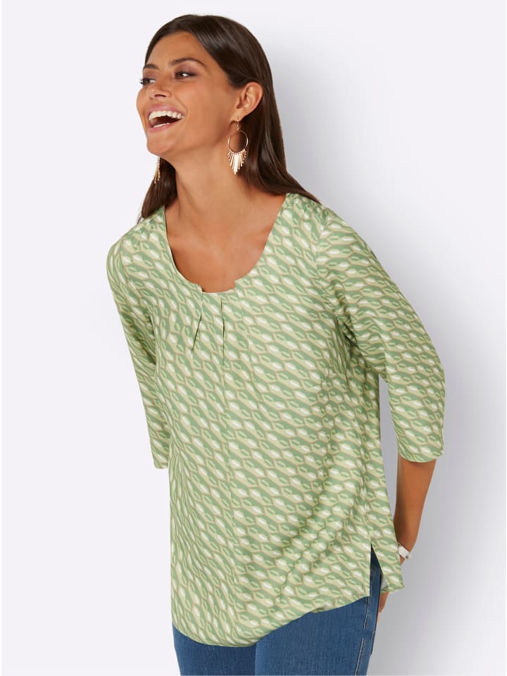 

Блузка-слипон белого цвета с принтом яблок creation L