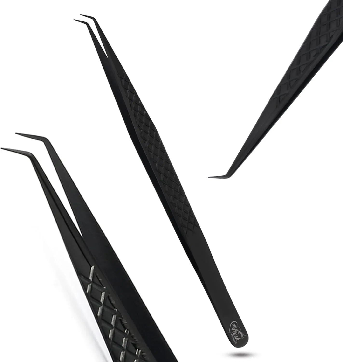 Пинцет для изоляции ресниц Cross Edge Corporation 14 см черный