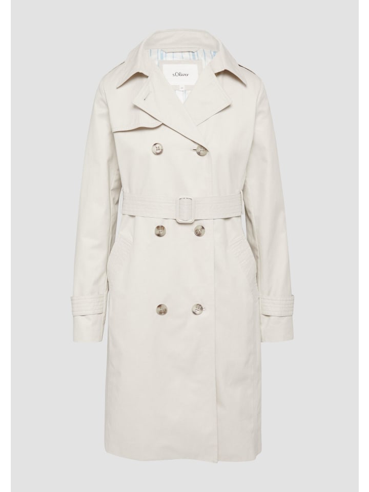 

Пальто уличное из шерсти 0330 белого цвета s.Oliver