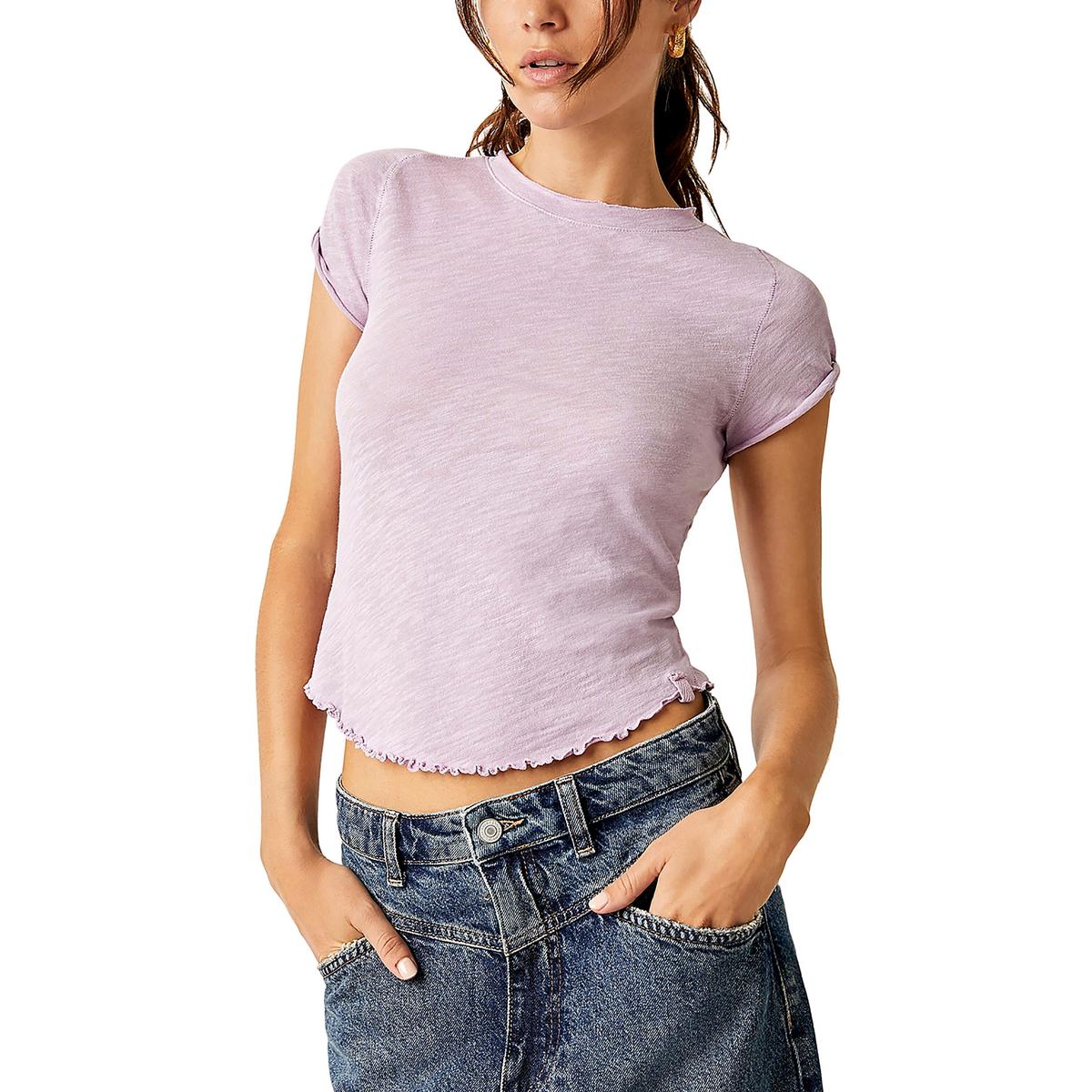 

Футболка женская Be My Baby Slub с круглым вырезом We The Free, цвет lilac bouquet