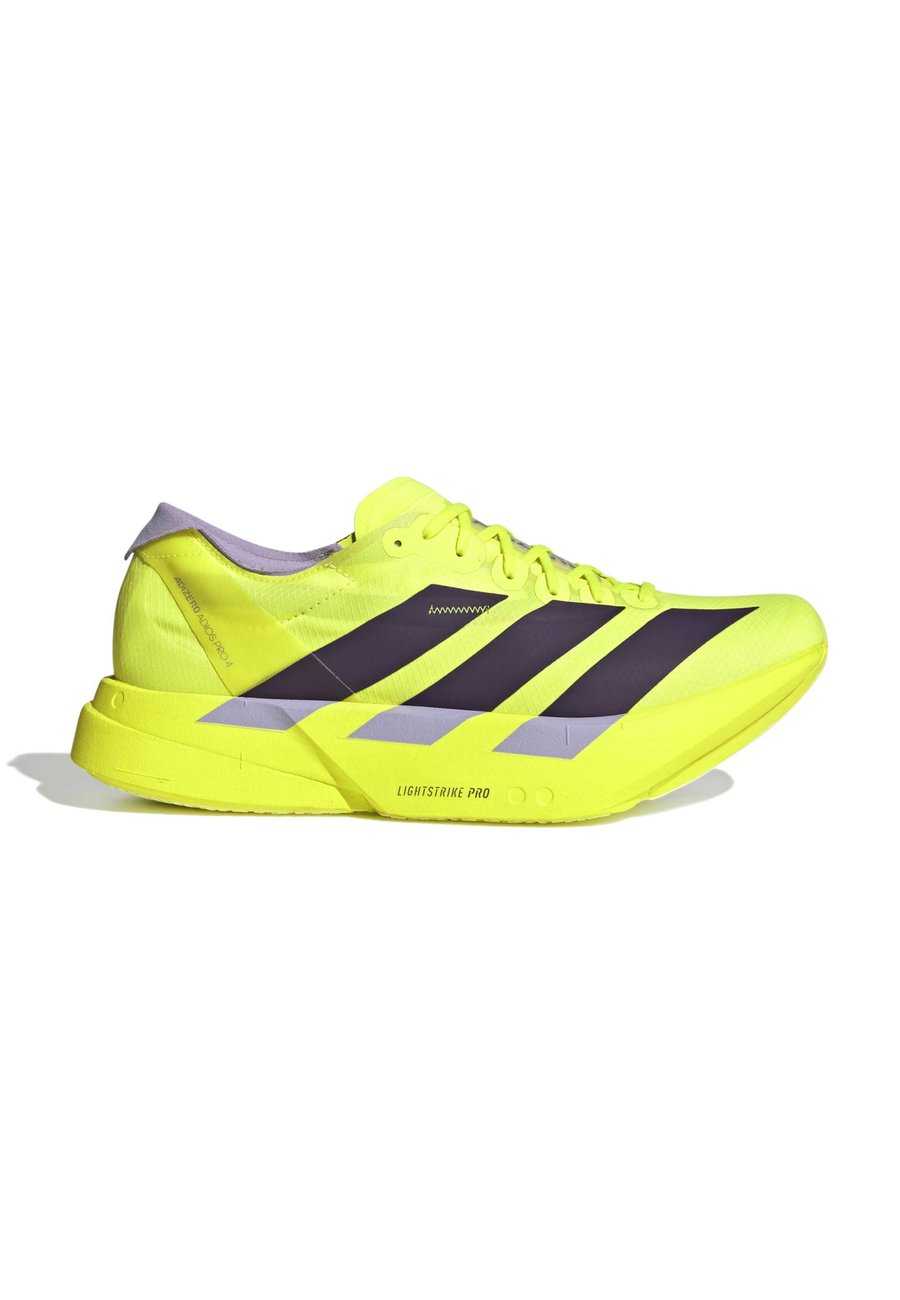 Кроссовки Adidas Performance ADIZERO ADIOS PRO 4, Solar Yellow Aurora Plum Powder Plum/Yellow — фото 2