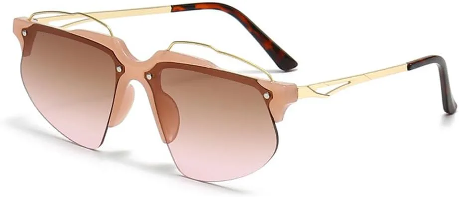 

MUTYNE Модные солнцезащитные очки без оправы для женщин, роскошные ретро-очки квадратной формы для мужчин, панк-очки, модные летние очки для отдыха на природе, C4