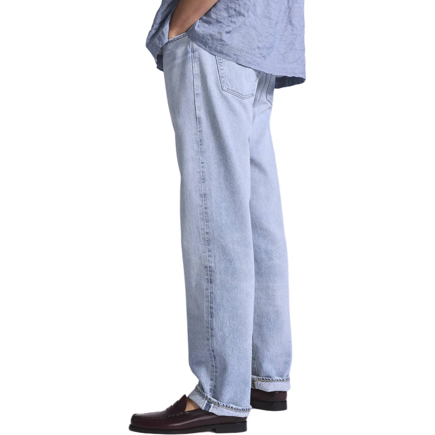 Джинсы мужские blue, moderate straight fit Levis — фото 4